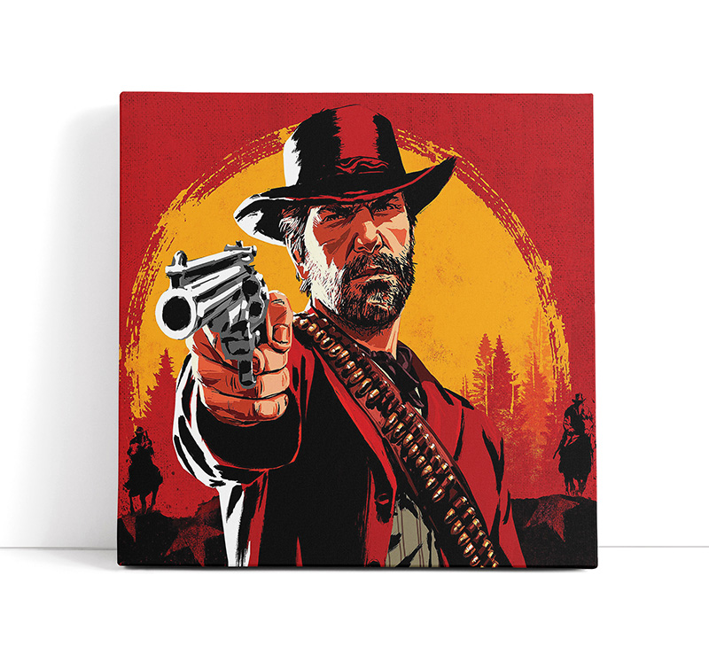 تابلو گیمینگ Red Dead Redemption 2 طرح آرتور مورگان