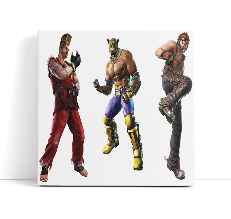 تابلو گیمینگ Tekken شخصیت‌ها (Paul, King, Hwoarang)