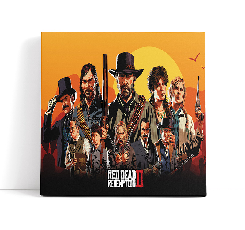تابلو گیمینگ Red Dead Redemption 2 طرح شخصیت‌ها