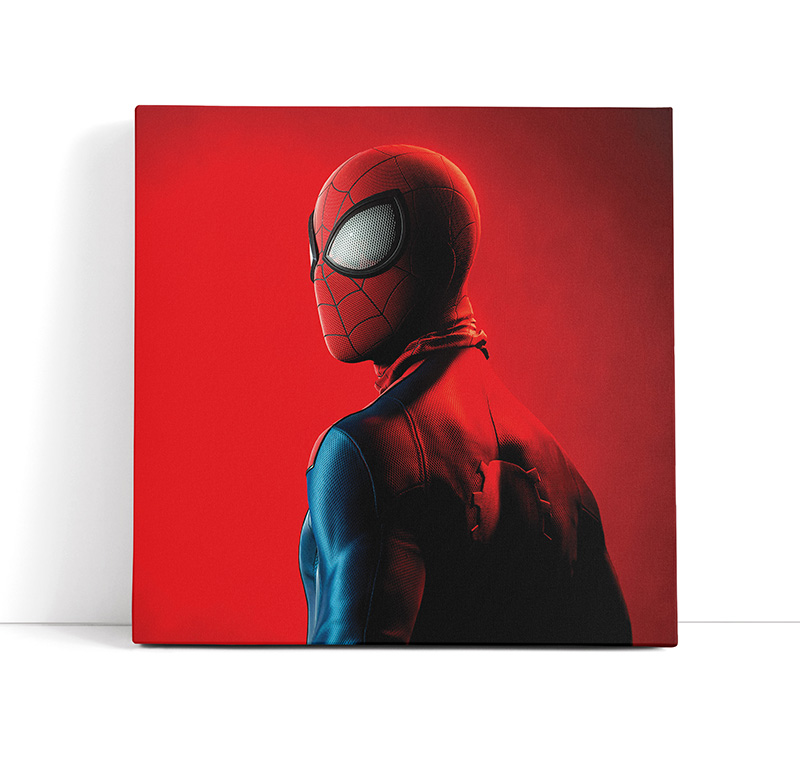تابلو گیمینگ Spider-Man طرح پرتره قرمز